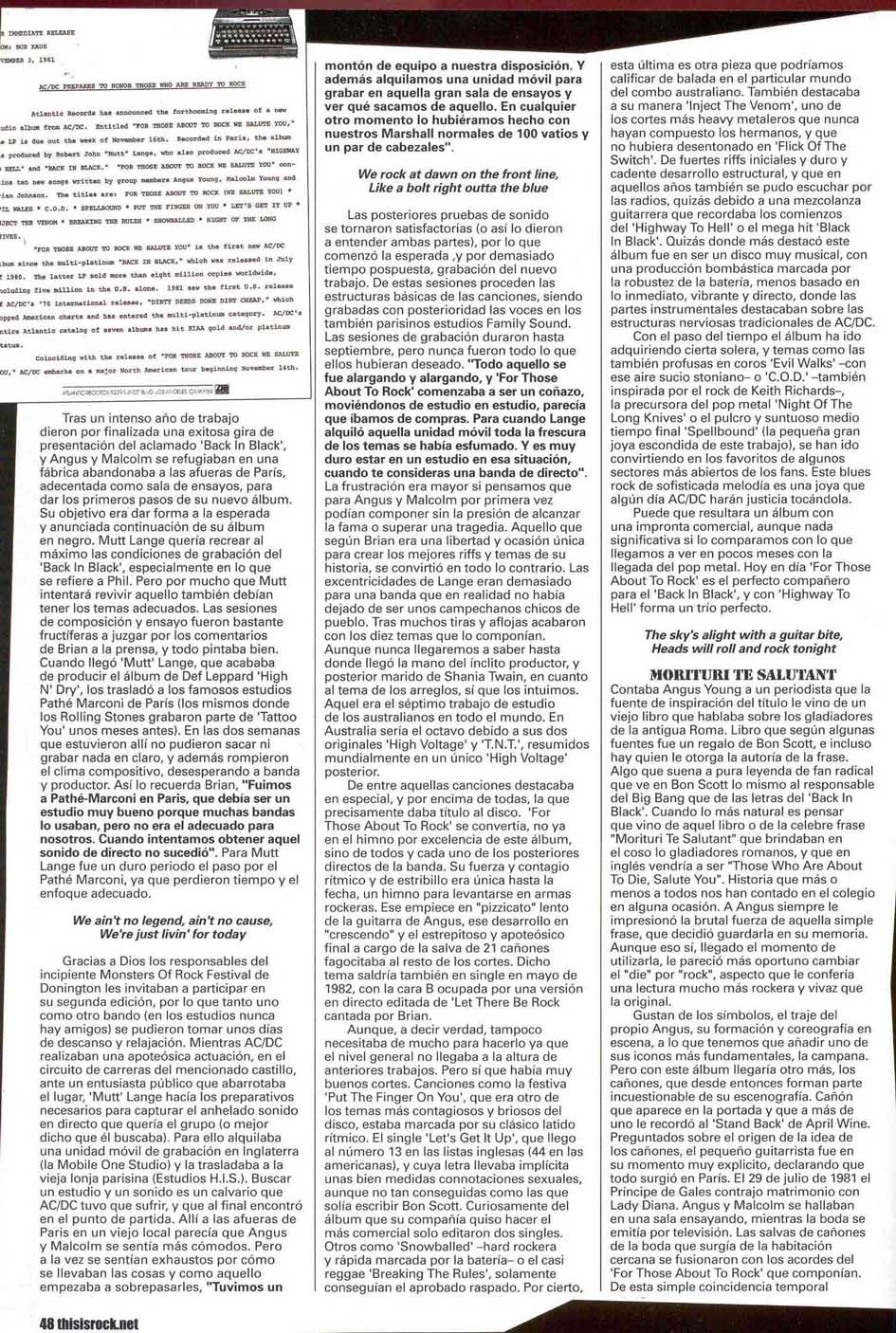 [This Is Rock - For Those About To Rock]